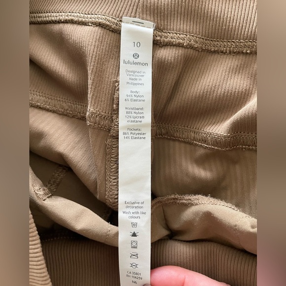 Dance studio mid rise jogger , tan , size 10 - Picture 5 of 7